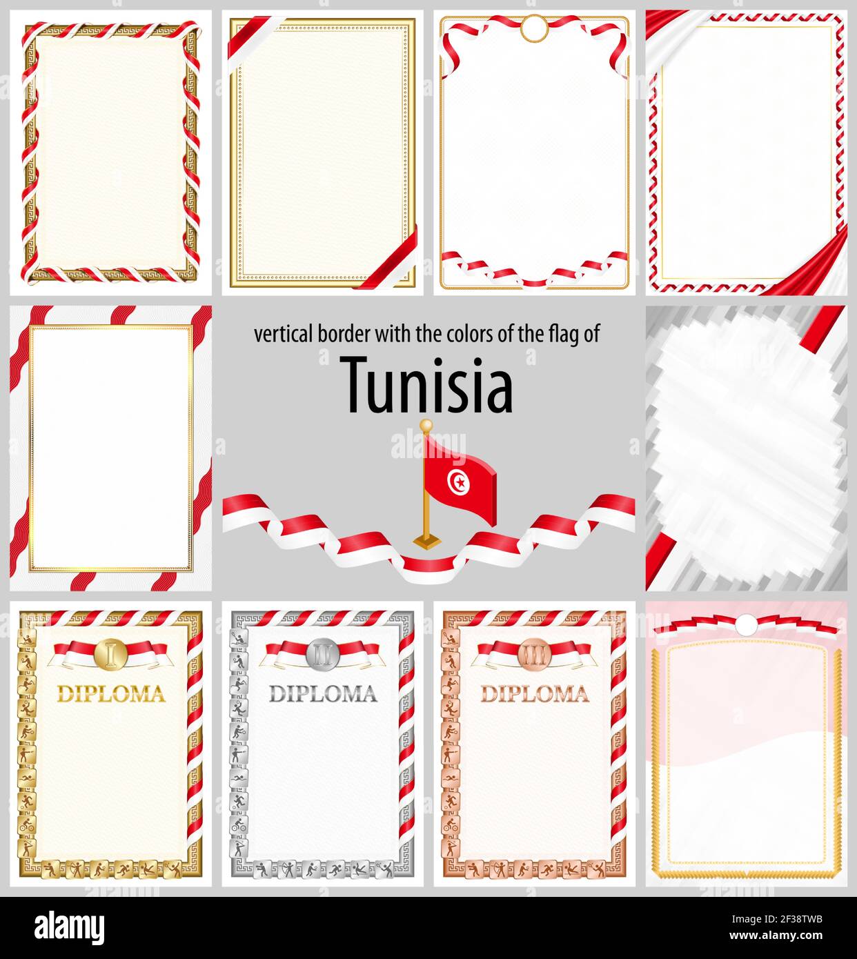 Tunisia id card templates